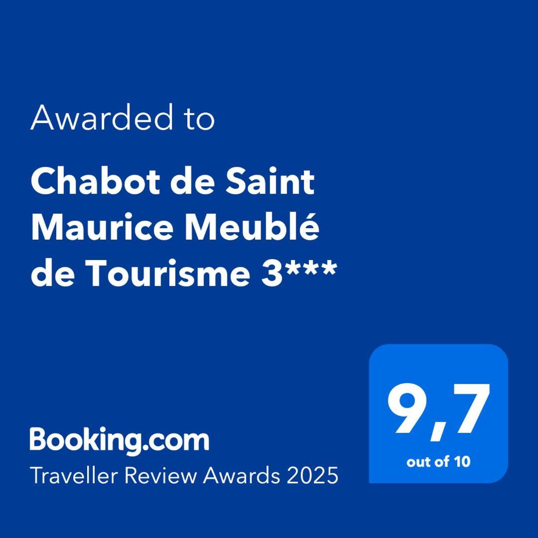 Апартаменты Chabot De Saint Maurice Meuble De Tourisme 3*** Шамбери Экстерьер фото